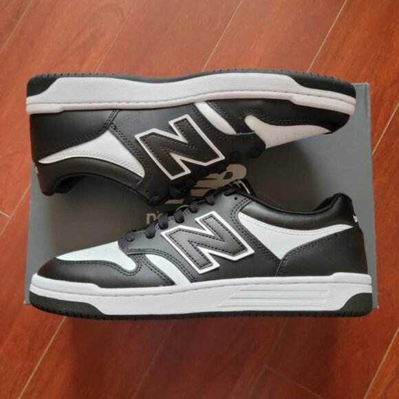 New Balance 480 - Black White - Picture 1 of 7